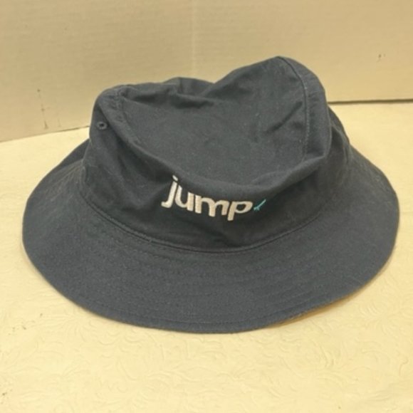 JUMP Bucket Sun Hat Cotton Navy Blue One Size - Picture 4 of 7